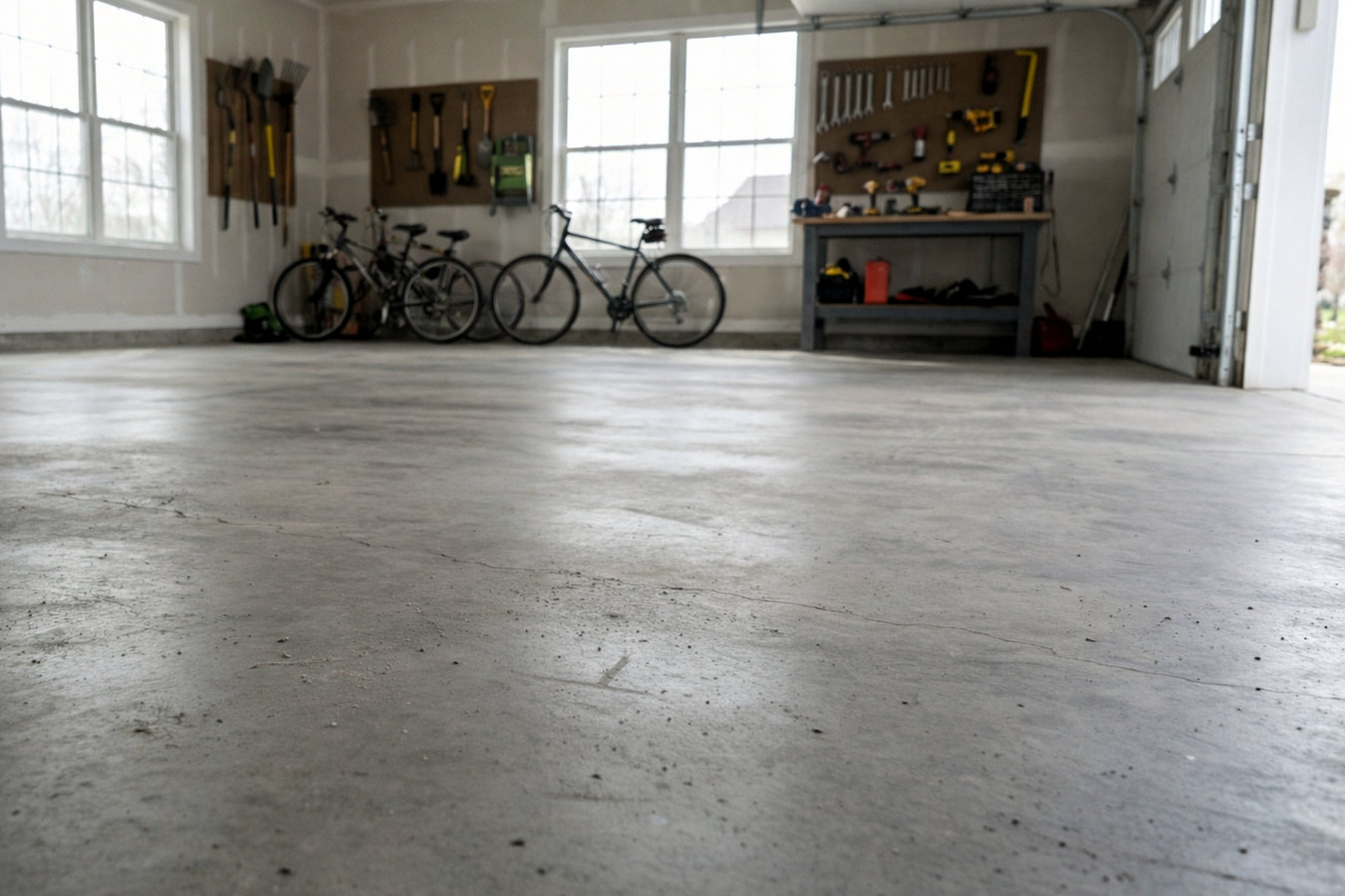 Garage floor concrete